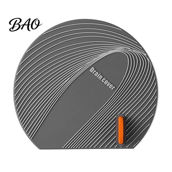 Universal Drain Cover Silicone Floor with Handle, Shower Tub Stopper, Bathroom Sewer Anti-Odor Deodorizing Mat for Kitchen Laundry Room Seal