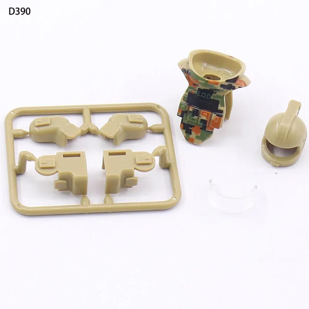 WW2 Military MOC Building Block Soldier Printed Weapon Case Rack Drone Bomb Disposal Mortar Gatling Maxine Gun DIY Toy Gift K046