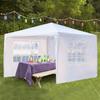 3-sided Waterproof Assembled Tent Large Space With Spiral Tubes For Wedding Camping Parking (3 X