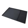 Coffee Machine Bar Mat Heat Insulation Silicone Dual Zone Drying Mat and Drip Tray for Kitchen Countertop