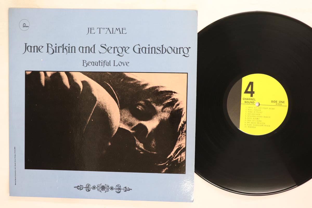 Виниловая пластинка JANE BIRKIN SERGE GAINSBOURG Je Taime Прекрасная Любовь WLP3030 FONTANA US SoulFunk Б/у