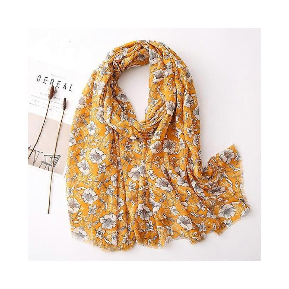 (2)Marca di Design Sciarpa da Donna Stampa alla Moda Cotone Caldo Sciarpa Sciarpe Musulmane Hijab Donna Pashmina Bandana Frange Sciarpe da Spiaggia Foulard