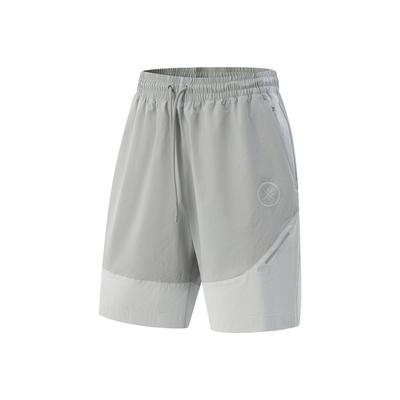 Li Ning Wade Series Comfortable Loose Simple Sports Mid Waist Versatile Casual Shorts Men Shorts Ultimate-Gray Crystal-Gray AKSV603-2