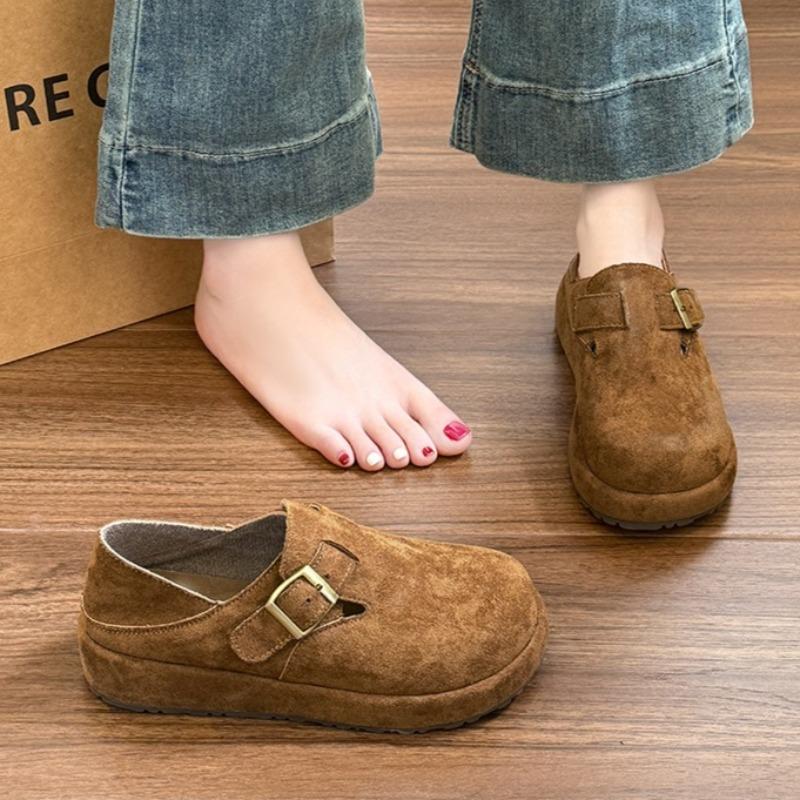 Flats Women's Suede Shoes 2025 Autumn Fashion Sport Shoes Designer Casual Sneakers Cozy Running New Trends Zapatillas De Mujer