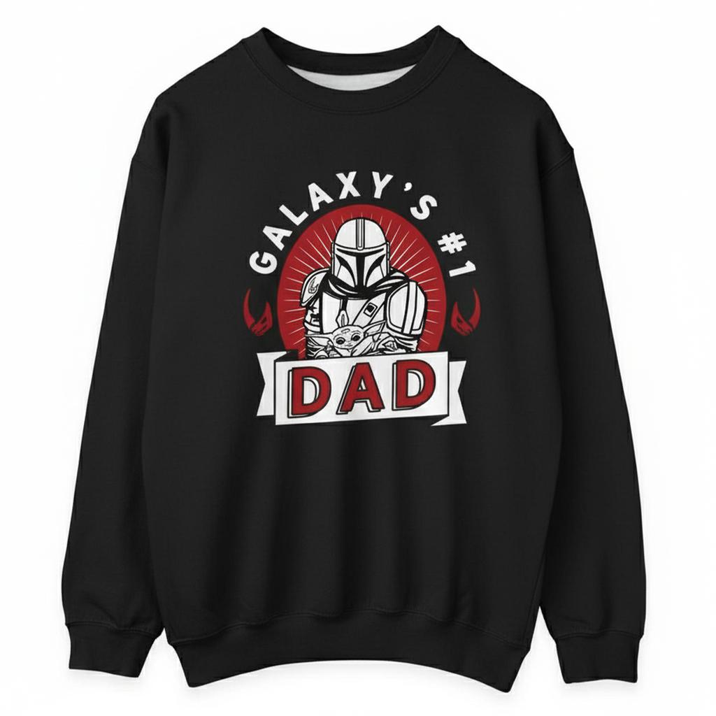 Star Wars Mandalorian Herren Galaxy Papa Sweatshirt