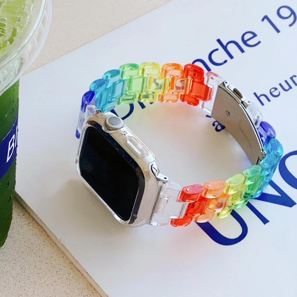 

Акриловый ремешок для Samsung Galaxy Fit 3, модный браслет, роскошный деловой ремешок для Samsung Galaxy Fit3 SM-R390, аксессуары For Galaxy Fit 3 разноцветный