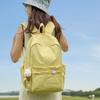 Japanese simple solid color schoolbag female college student casual versatile backpack large capacity junior high school student travel backpack