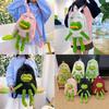 Cartoon-Frosch-Rucksack für Kinder und Jugendliche, Oxford-Stoff, lässige Schultasche mit Luftstrom-Komfort