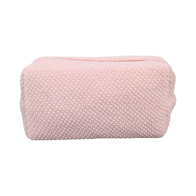 Large Capacity Plush Pen Case Plush Pen Pouches Zippered Pen Bag Large Compartment for Women Student Office School