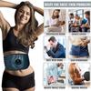 EMS muskelstimulator Ab-maskin Bærbart mage-treningsutstyr Abdominal toning Belte USB Oppladbart No Gel Pads Størrelse 62 tommer