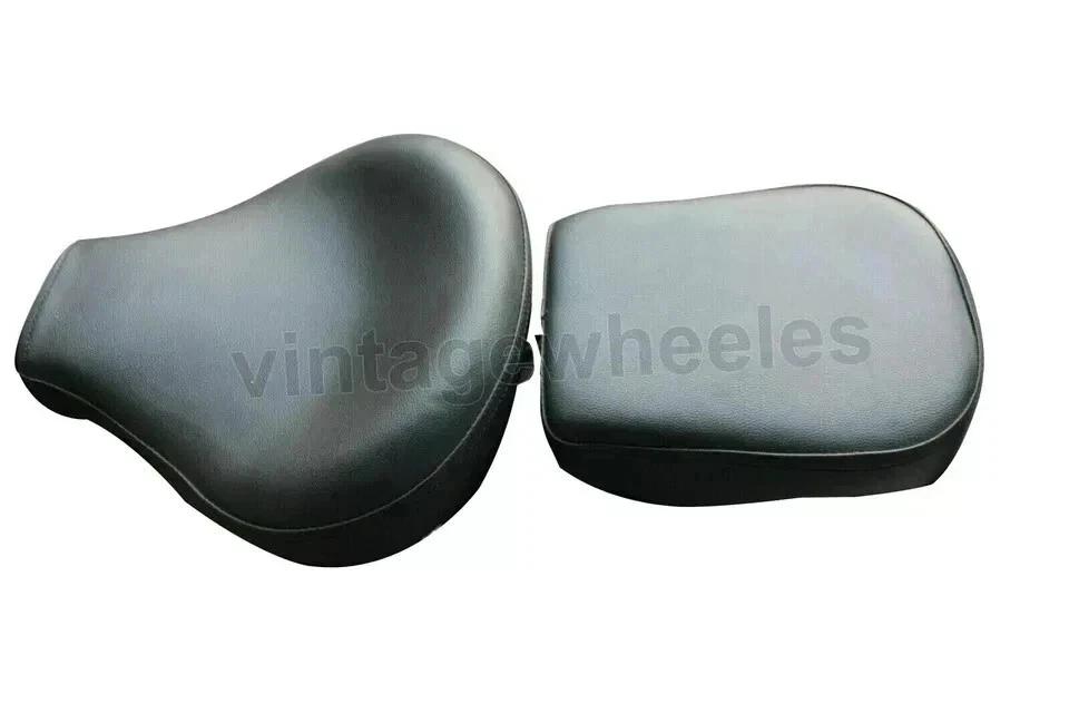 Front & Rear Seat Black Fits For Royal Enfield Classic 350 500 CC Soft Comfort