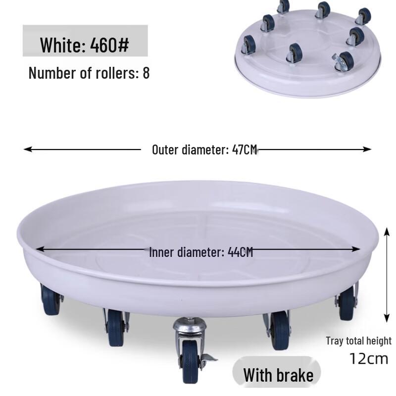 

Wrought Iron Rolling Plant Caddy