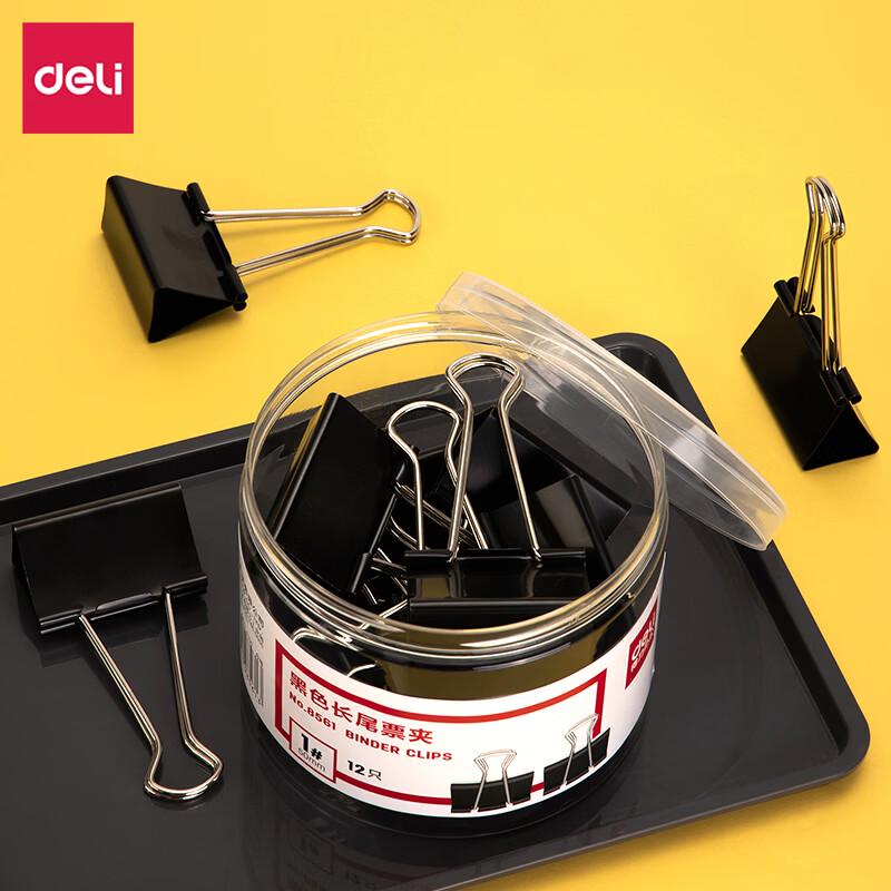 Deli Long Tail Metal Binder Clips