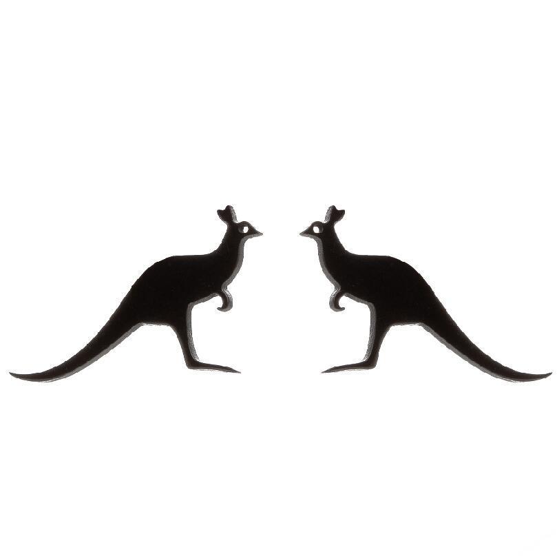 Asymmetrical Eclipse Snowflake & Reindeer Stud Earrings - Japanese & Korean Style