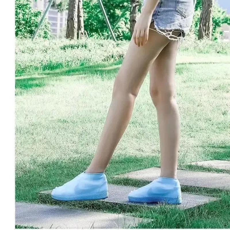 Protecție impermeabilă pentru pantofi, Protecție antiderapantă pentru pantofi de ploaie, Latex gros rezistent la uzură pentru exterior, Protecție impermeabilă pentru pantofi atât pentru bărbați, cât și pentru femei