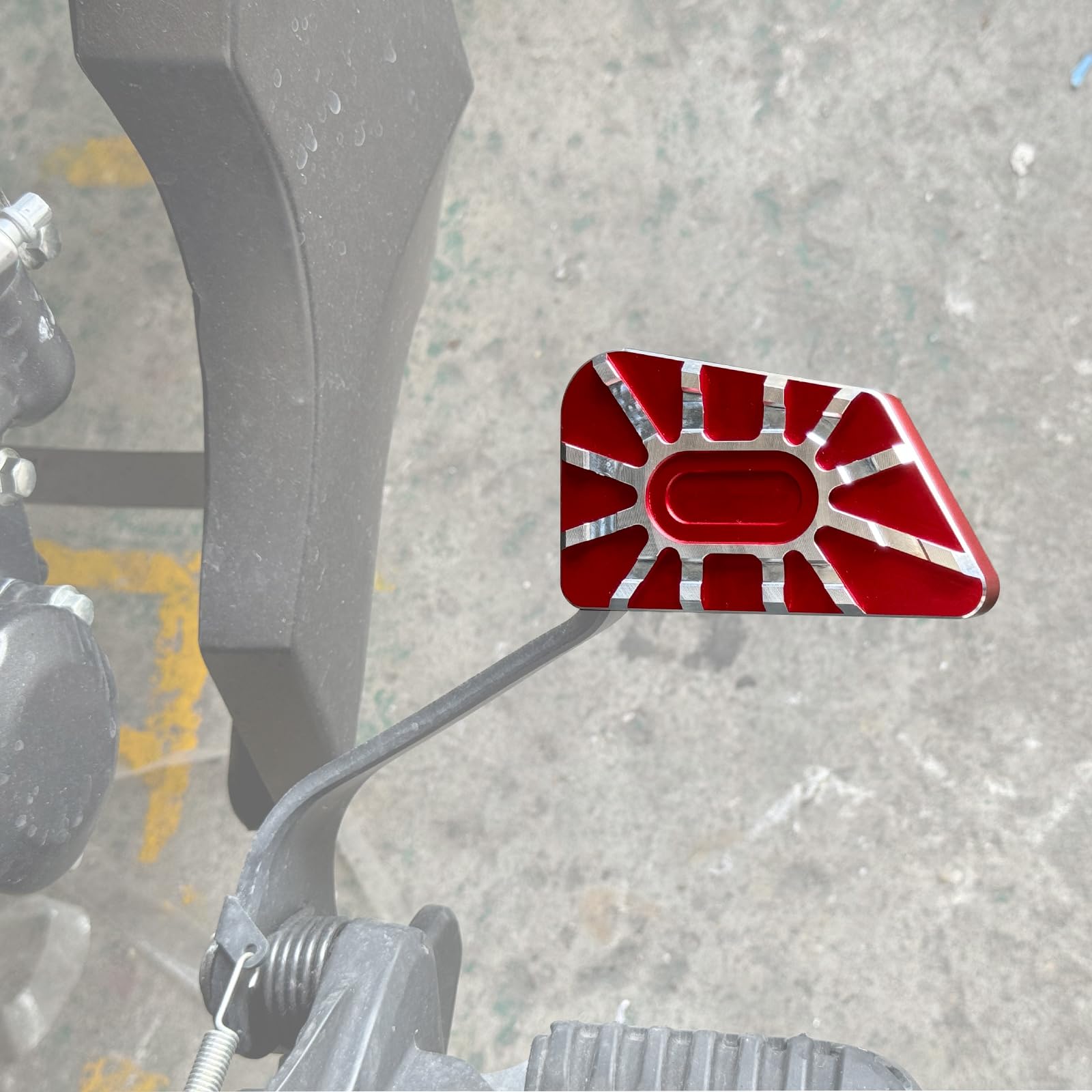 

LEDISHUN Brake Pedal Extension for Honda Rebel 250/500, CL250/500 (All Models) (Red)