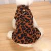 Leopard Print Fleece Princess Skirt for Small Dogs - Autumn/Winter Collection