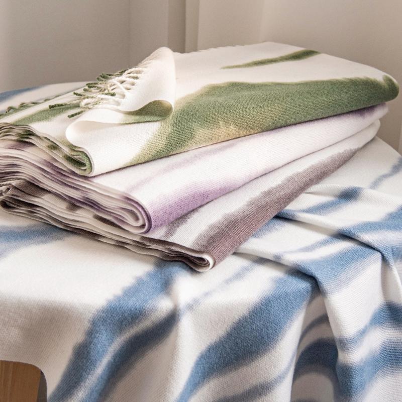 Winter Schal Damen Kaschmir Warm Print Pashmina Decke Wickel Damen Dick Weich Bufanda Quaste Schal Langer Poncho Echarpe Stola