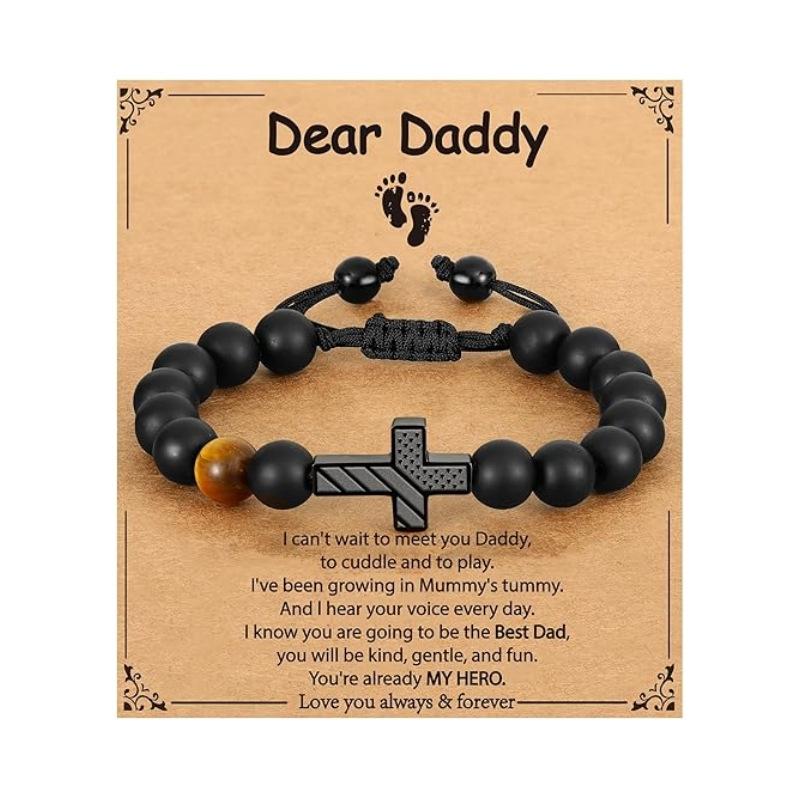 JYL TS Bracelet  Men's American Flag Cross Eye Boosts Patriotism & Luck