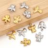 5pcs Stainless Steel Little Angel Charms Gold Steel Color Charms Pendant For Jewelry Making DIY Necklace Pendants Accessories