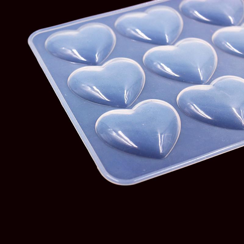 Love Heart Silicone Mold Jewelry Making Diy Tool Uv Epoxy Resin Molds Dried Flower Resin Decorative Crafts