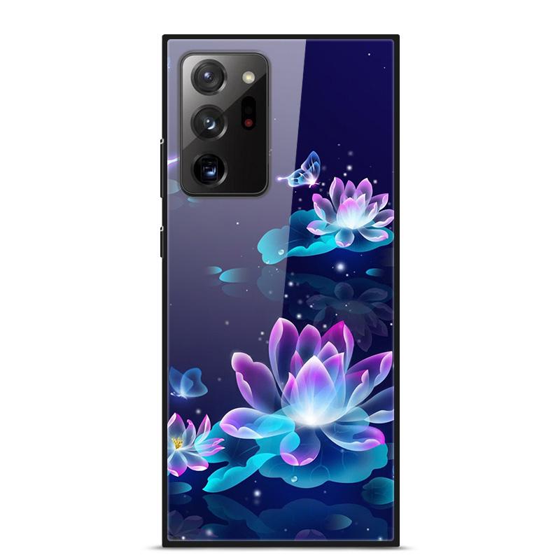 Glass Back Cover For Samsung Note 20 Ultra Case Tempered Glass Case For Samsung Galaxy S21 Ultra Case S 21 Note20 Ultra Funda