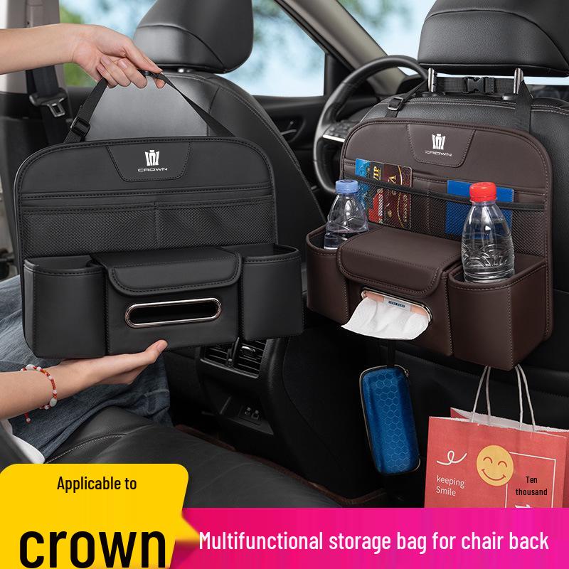 Cup Holder Multi-Functional Seat Back Storage Bag for Land Cruiser & Vellfire