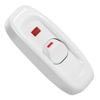 AC 250V 10A Inline ON/OFF Table Desk Lamp Cord Cable Switch with LED Indicator Light White