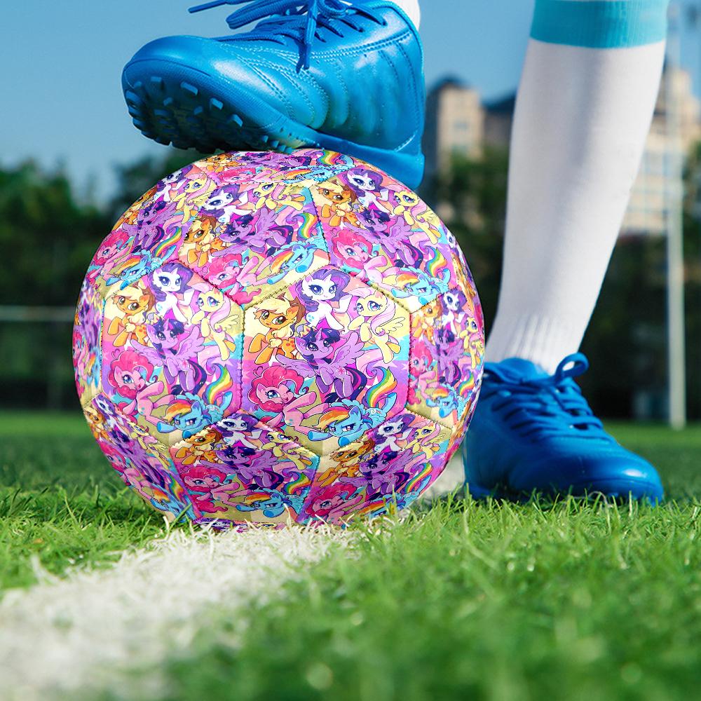 My Little Pony Theme Size 5 Soccer Ball, Suitable for Both Indoor and Outdoor Matches, a Gift Suitable for Everyone.