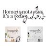 English Motto Wall Sticker Self Adhesive Home Decoration for Bedroom and Entrance