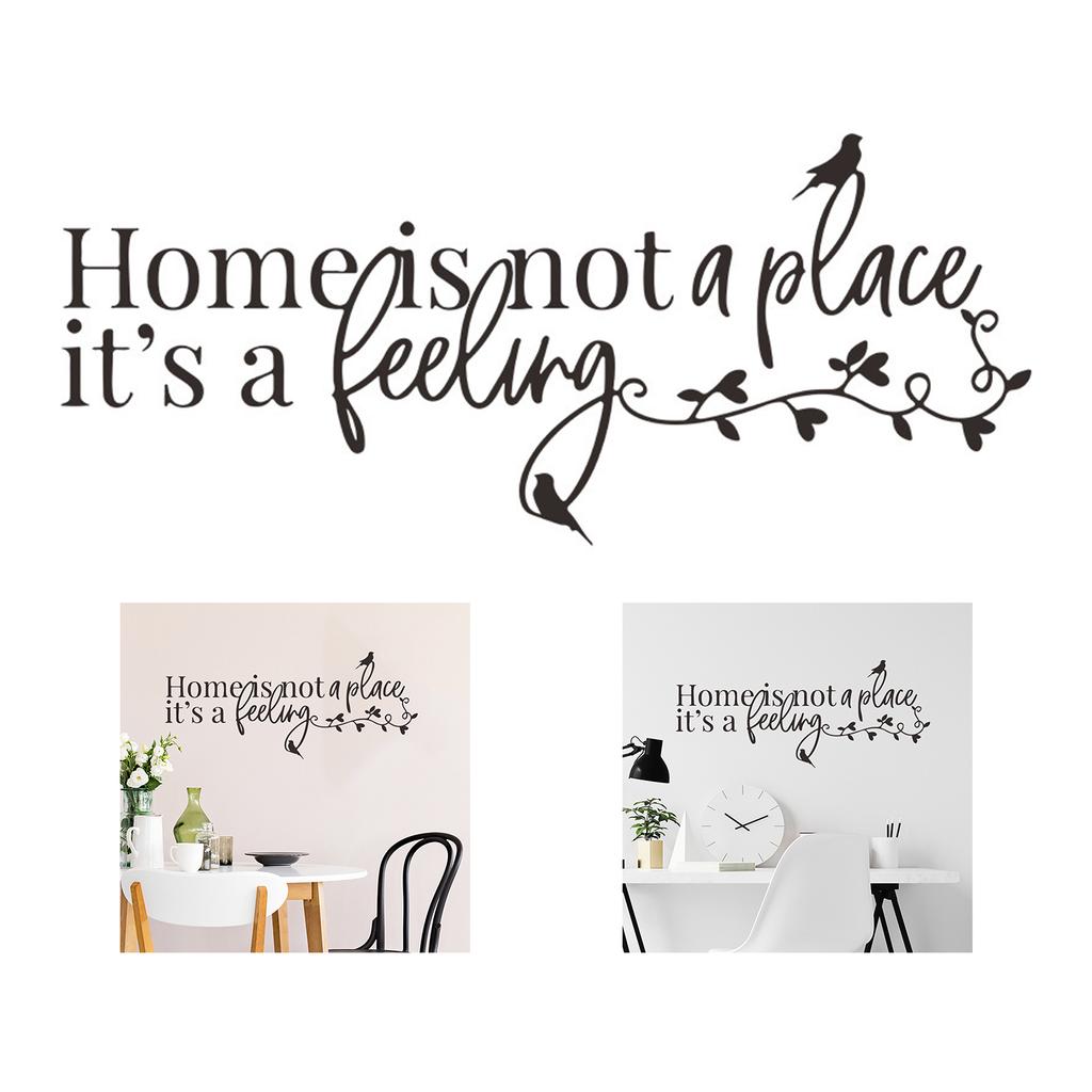 English Motto Wall Sticker Self Adhesive Home Decoration for Bedroom and Entrance