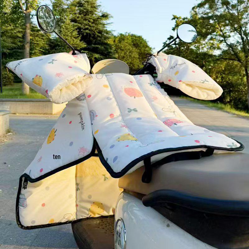 Electric Vehicle Winter Fleece-Lined Waterproof Windshield Cover