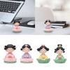 Girl Mini Statue Desktop Decoration Craft ,Creative ,Miniature Figurine Buddhist Girl Figurine for Cake Decoration Bedroom