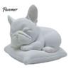 Sleeping Frenchie Sculpture French Bulldog Figurine, 3D Printed Small Dog Statue, Cute Collectibles for Enthusiasts Home, Office, Desktop, Car