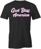 GOD BLESS AMERICA TShirt Tee Short-Sleeved Cotton CLOTHING USA S1BSA22