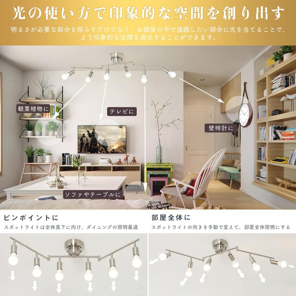 Community Lighting Ceiling Light 6 Lights Stylish Spotlight Scandinavian Ceiling Light Lighting Fixture Indirect Lighting 8 tatami 10 tatami 12 tatami