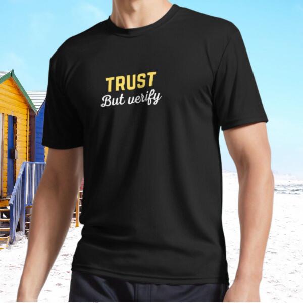

New trust but verify Active T-Shirt Funny Size S - 5XL 3XL