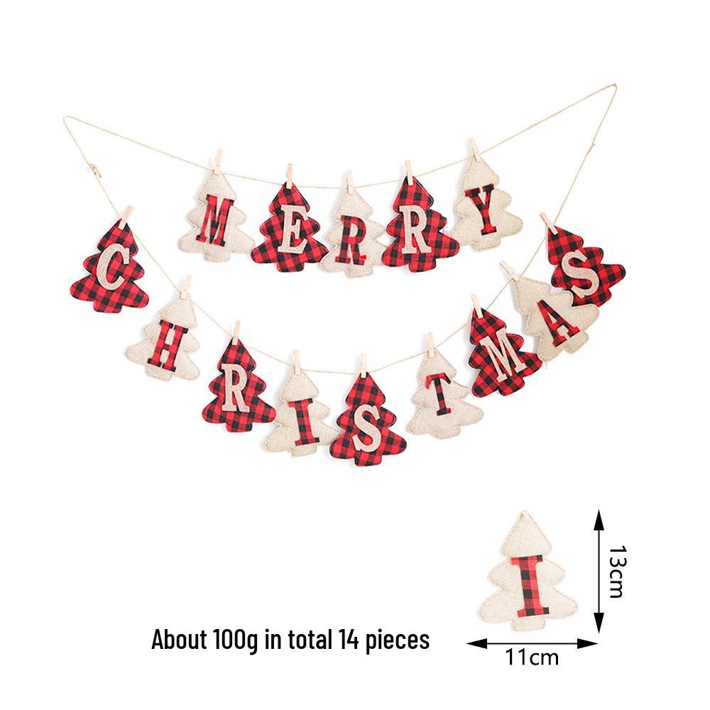 Handmade Burlap Christmas Decorations: Merry Christmas Bunting and Stockings