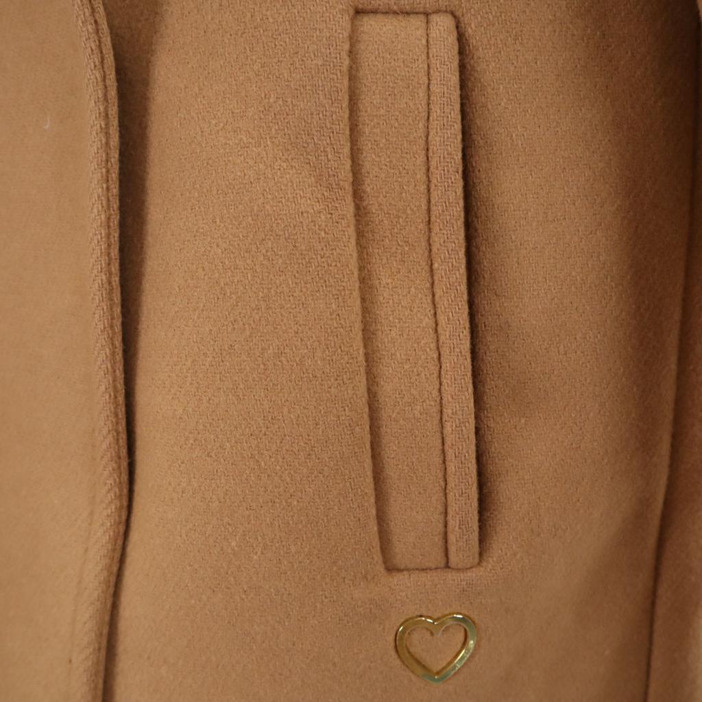 LOVEMOSCHINO Double Breasted Wool Jacket 40 Beige Women Used
