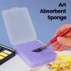 Wood Pulp Cotton Brush Cleaning Sponge Super Absorbent Brush Cleaning Box  Art Supplies