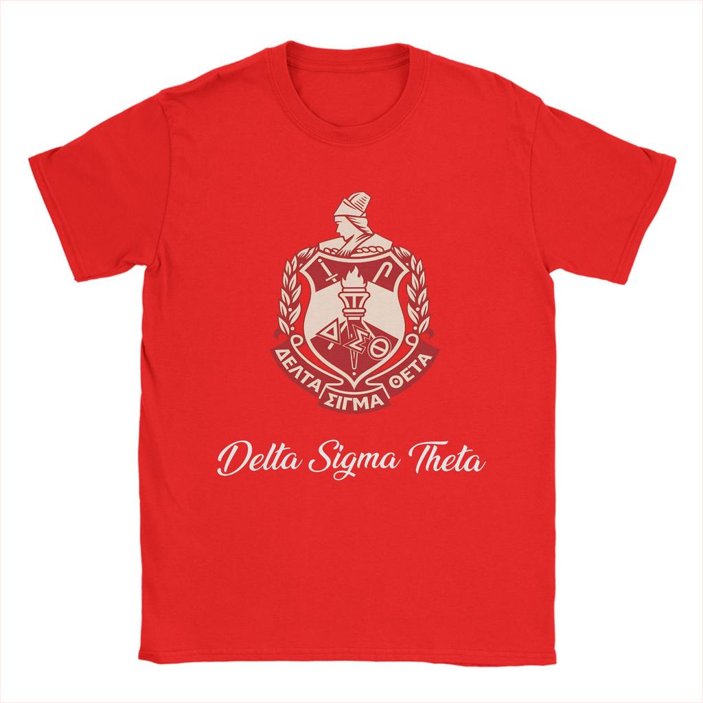 Delta Sigma Theta T Shirt Fashion T Shirts Short Sleeve Y2K Casual Tops Summer 100 Cotton Oversized Clothes