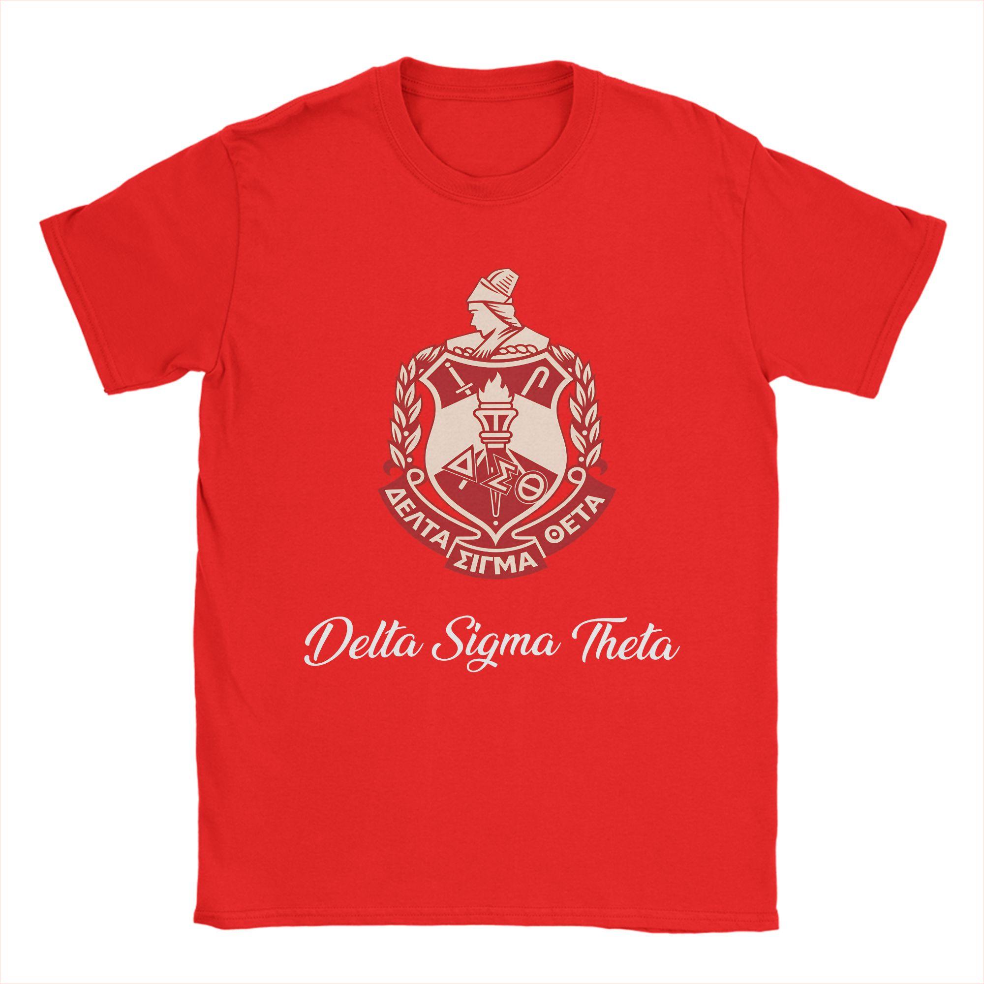 

Delta Sigma Theta T Shirt Fashion T Shirts Short Sleeve Y2K Casual Tops Summer 100 Cotton Oversized Clothes S