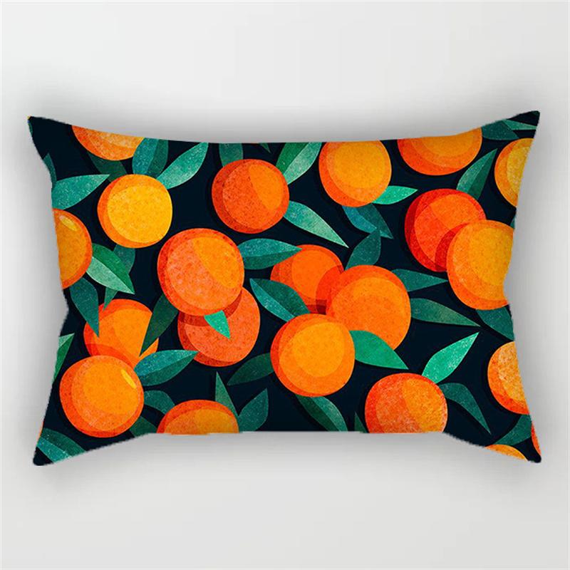 30x50cm Tropical Plant Polyester Pillow Cases Sofa Chair Living Room Home Decoration Green Leaves Plant Sunflower Pillowcase