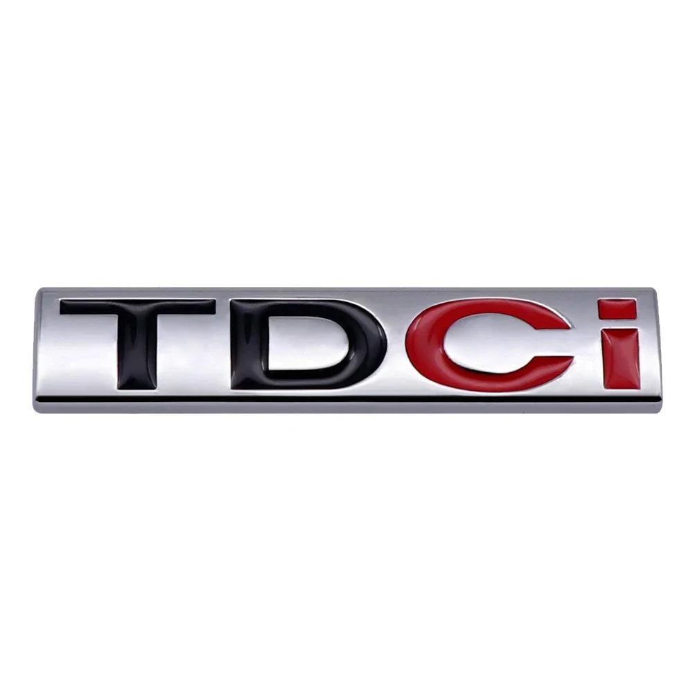 

1 шт. Металлический значок TDCI для автомобиля, наклейка с буквами, стикер для Ford S-MAX GALAXY Raptor Edge Fiesta Shelby EscapE FIGO KA серебряный