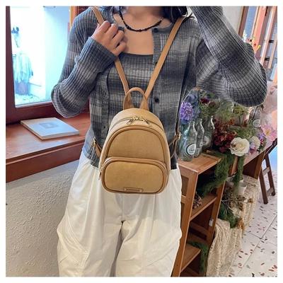 Minimalistischer Mini-Rucksack für Frauen Korean New Autumn/Winter Retro Leisure Vielseitiger Pendlerrucksack