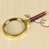 Rosewood Metal Magnifying Glass - 10x HD Handheld Lens for Reading & Science