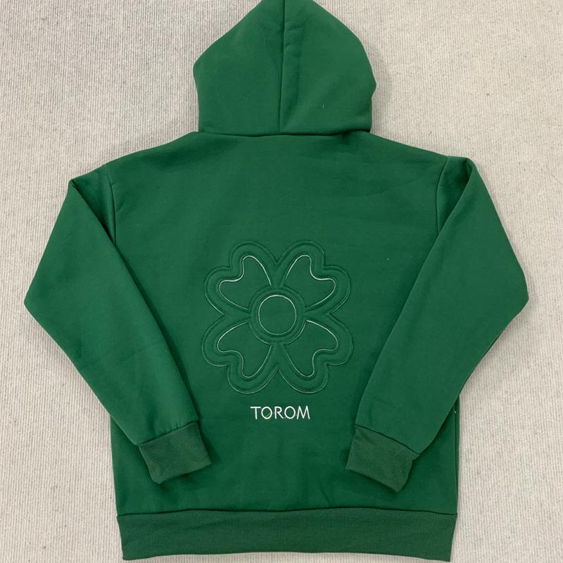 Y2K retro trend düz renk günlük bol kapüşonlu fermuarlı sweatshirt