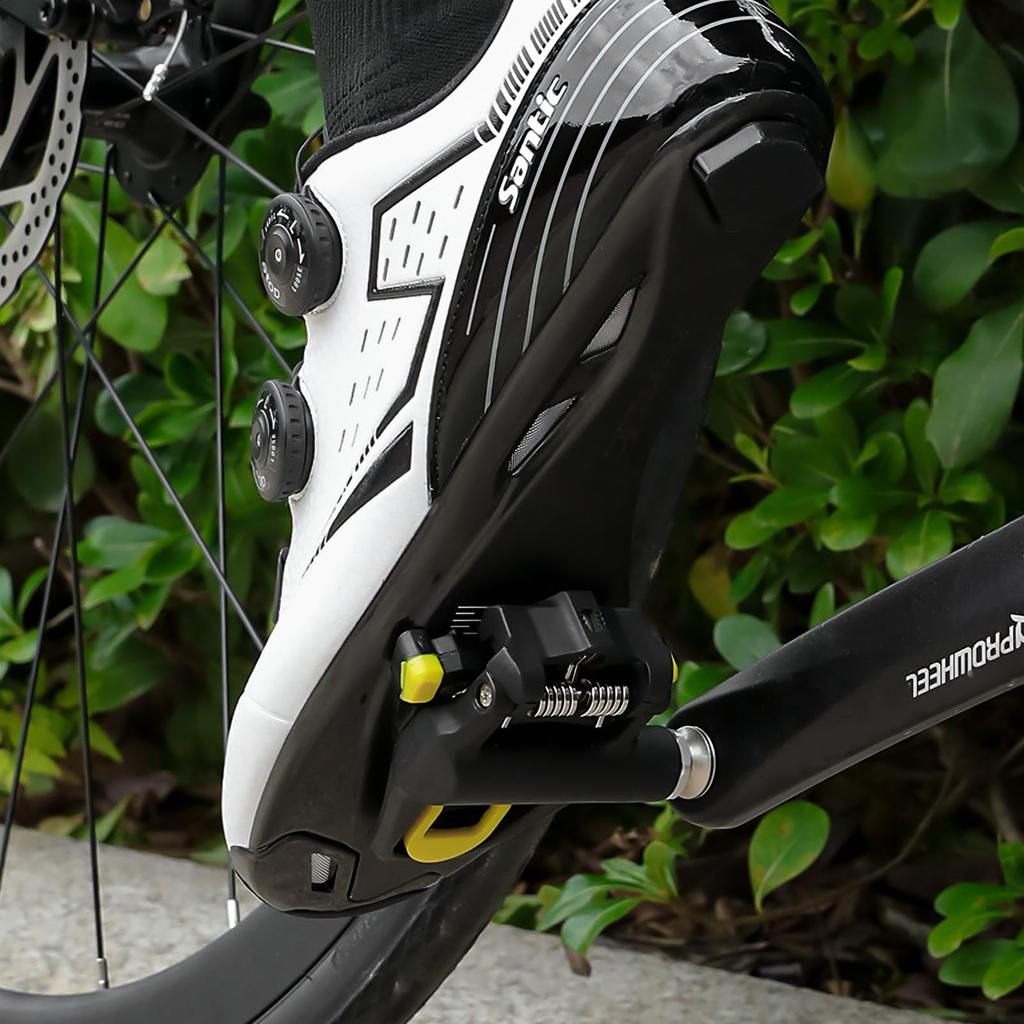 Shimano Compatible Binding Pedals and Cleats Set for Road Lightweight and Ideal for ESLNF031 Pedals SPD-SL Bikes, On-Road Use, (Plain, & Cleats)