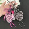 Heart Braided Keychain Bag Charms Purse Handbag Bag Accessories Backpack Pendant Charm Car Keychain Hanging Ornaments
