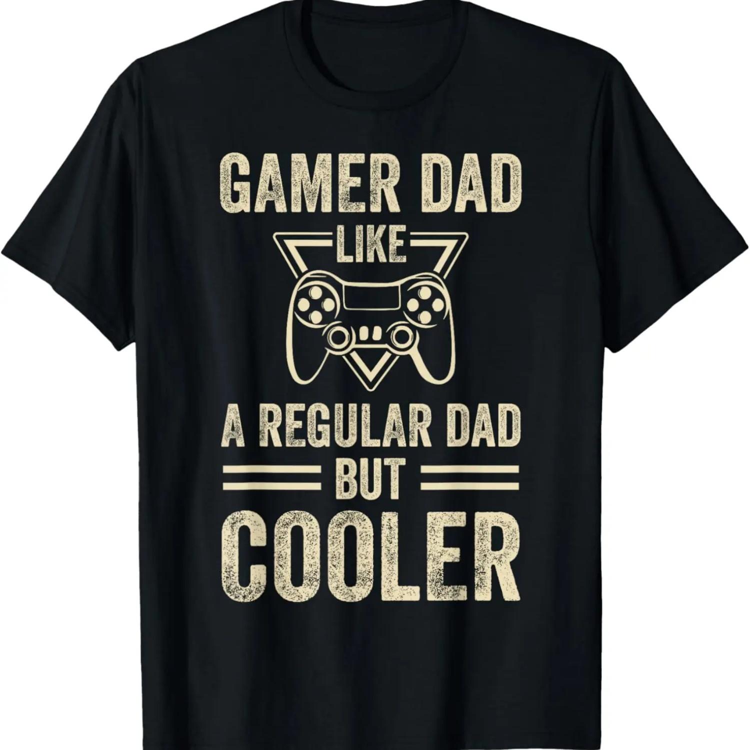 

Funny Father s Day Novelty for Cool Gamer Dad T-Shirt XXXXXL чёрный